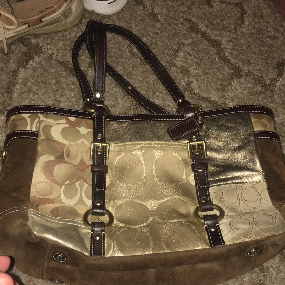 Coach tote and wristlet